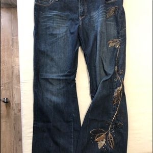 Coldwater Creek embroidered jeans